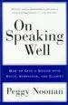 Audiobook On Speaking Well author Peggy Noonan