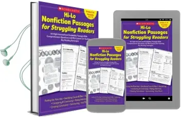 Hi-Lo Nonfiction Passages for Struggling Readers: Grades 6-8: 80 High-Interest/Low-Readability Passages With Comprehension Questions and Mini-Lessons for Teaching key Reading Strategies Audiobook download free by Scholastic Books