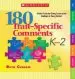 Audiobook 180 Trait-Specific Comments k-2: A Quick Guide for Giving Constructive Feedback to Young Writers author Ruth Culham