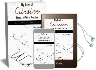 Big Book of Cursive Trace and Write Practice Audiobook download free by Macy Mccullough