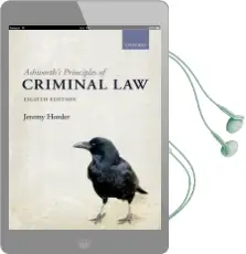Ashworth'S Principles of Criminal law Audiobook download free by Jeremy Horder