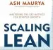 Audiobook Scaling Lean: Mastering the key Metrics for Startup Growth author Ash Maurya