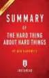 Audiobook Summary of the Hard Thing About Hard Things: By ben Horowitz - Includes Analysis author Instaread Summaries