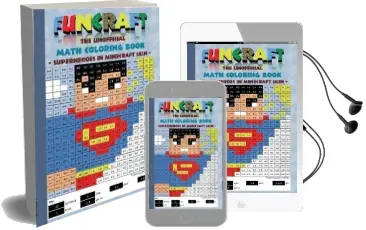 Funcraft - the Unofficial Math Coloring Book: Superheroes in Minecraft Skin Audiobook download free by Theo Von Taane